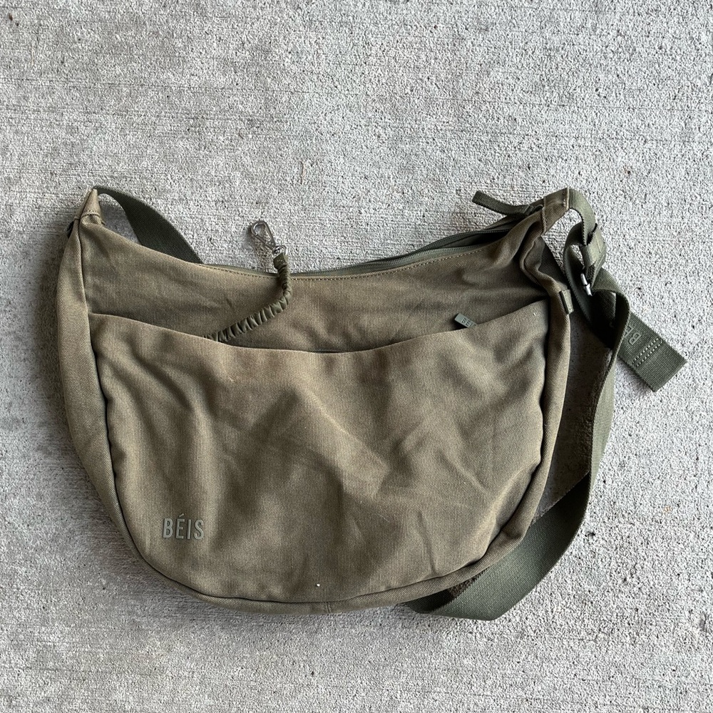 BEIS Olive Green Crossbody Bag